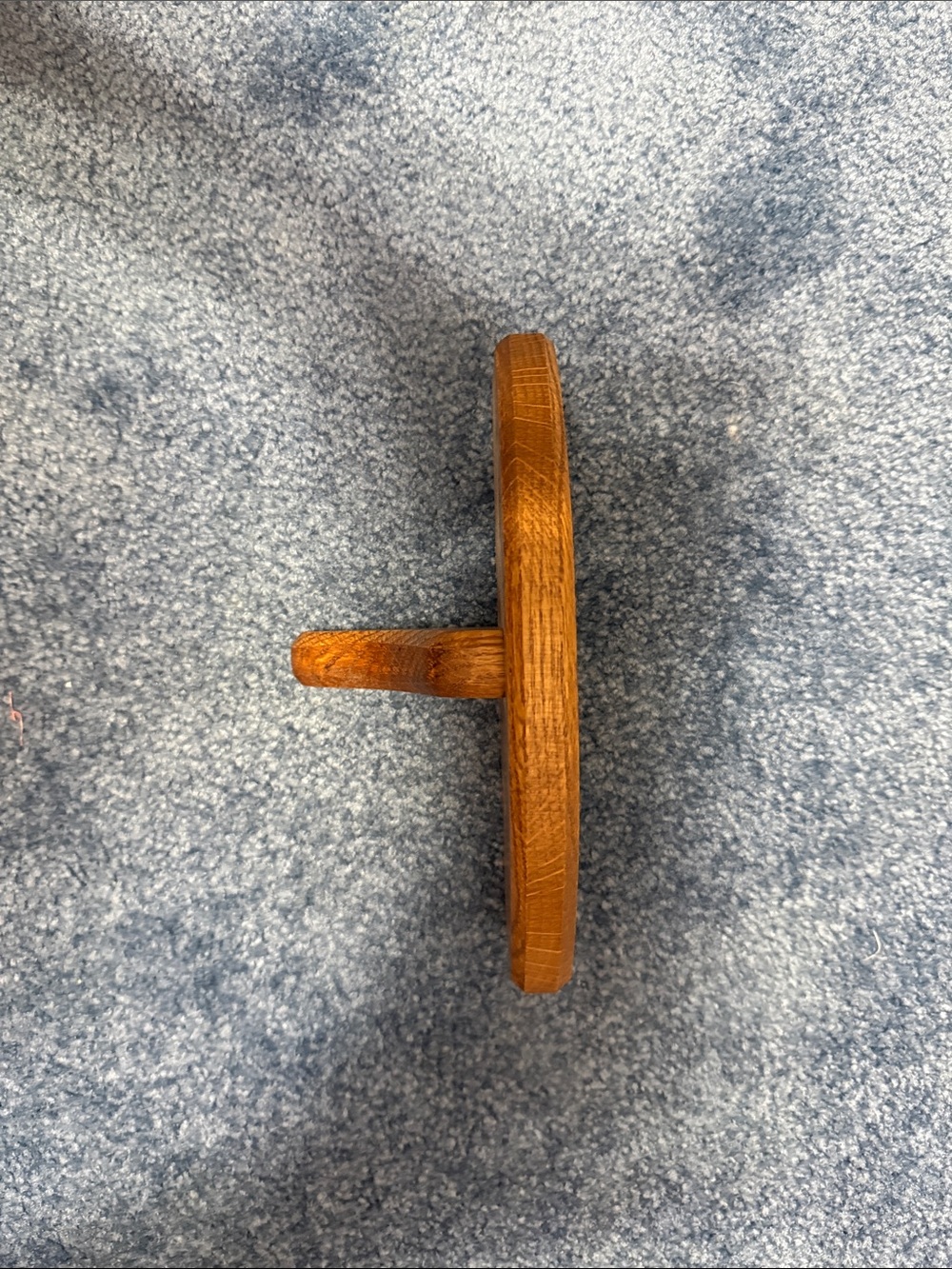 Hand Crafted Brown Wall Peg Shelf